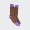 Guest In Residence The Soft Socks Almond/Purple Haze | Accessories