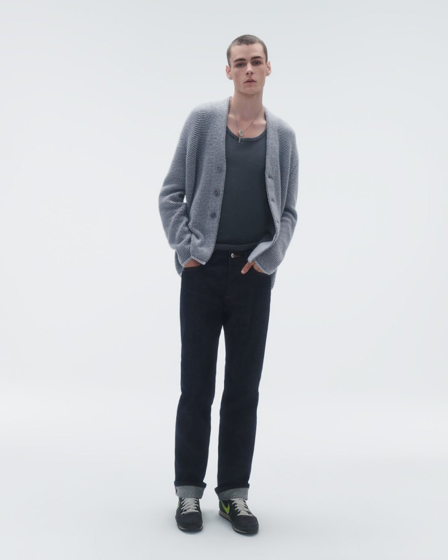 Guest In Residence Boucle Everywear Cardigan Charcoal/Stone | Men