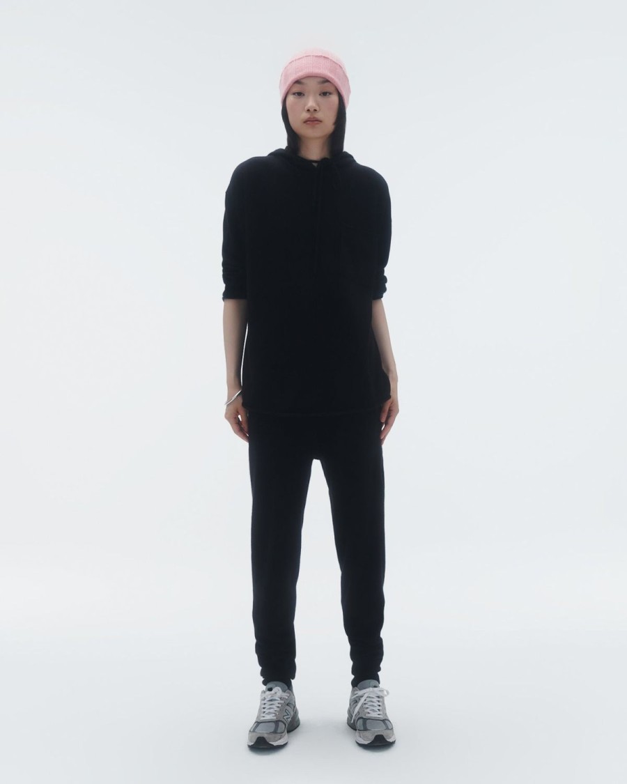 Guest In Residence Oversized Hoodie Black | Women