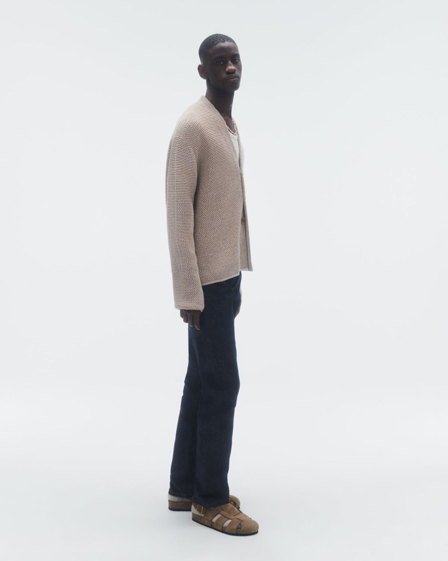 Guest In Residence Boucle Everywear Cardigan Almond/Oatmeal | Men