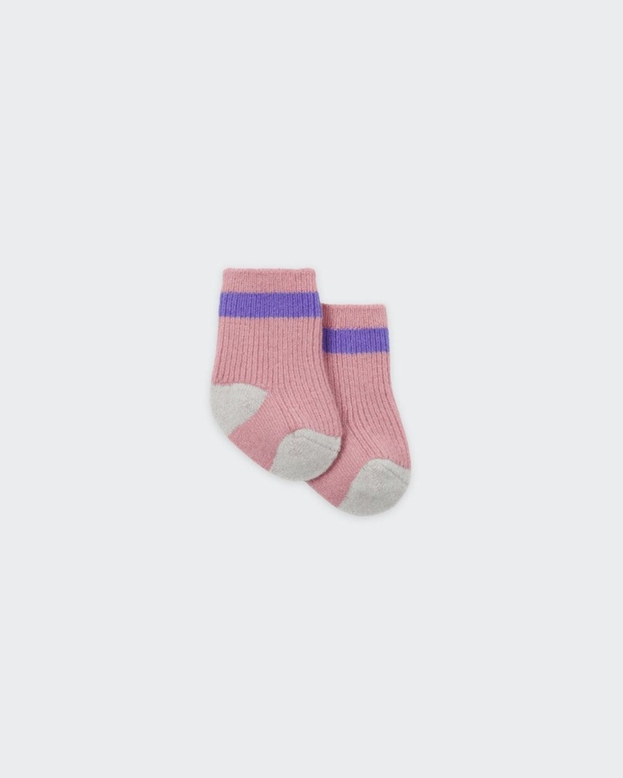 Guest In Residence The Mini Soft Socks (3-Pack) Blush Combo | Accessories