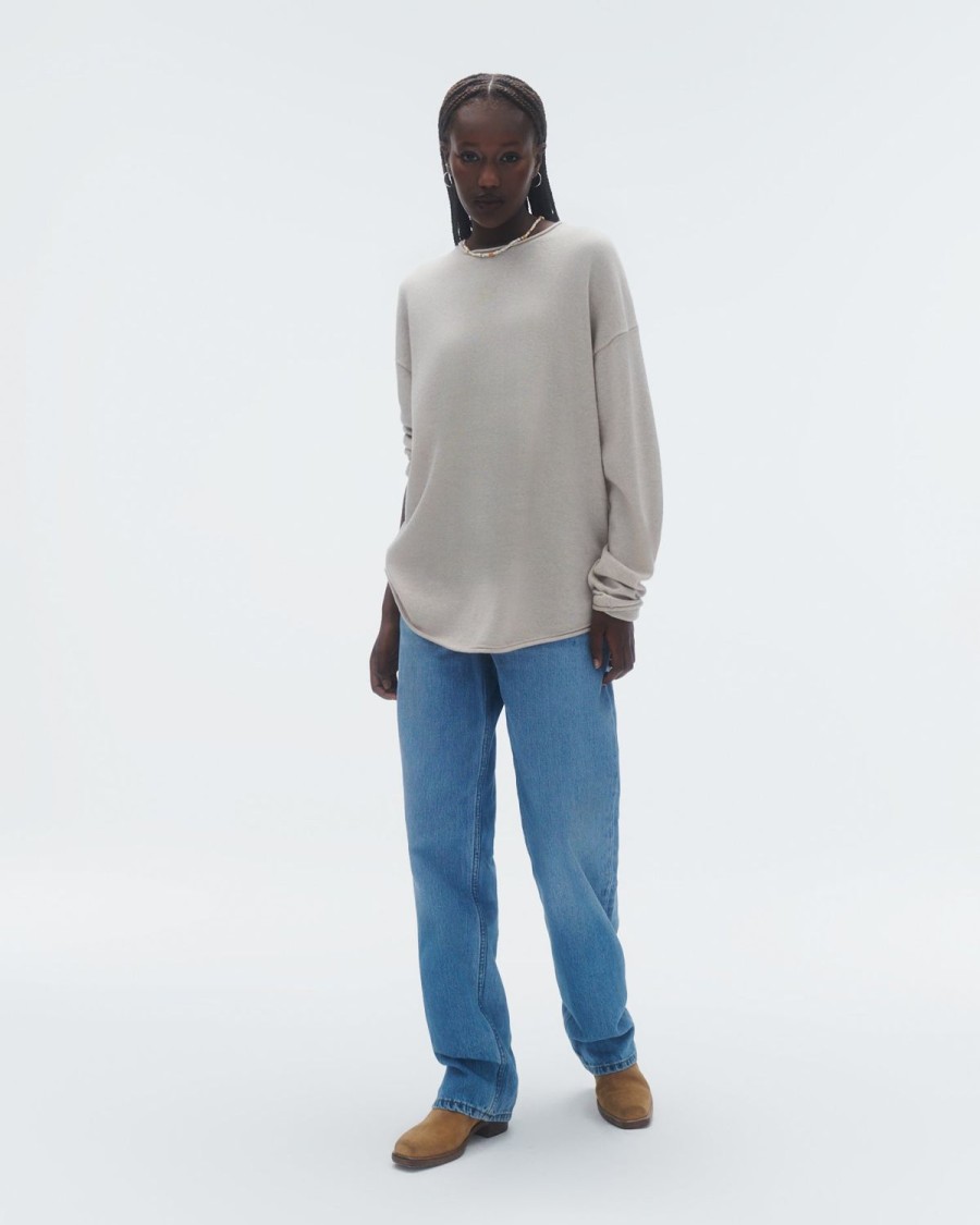 Guest In Residence Oversized Crew Oatmeal | Women