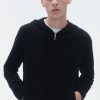 Guest In Residence True Zip Hoodie Black | Men