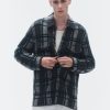 Guest In Residence Plaid Work Shirt Charcoal Combo | Men